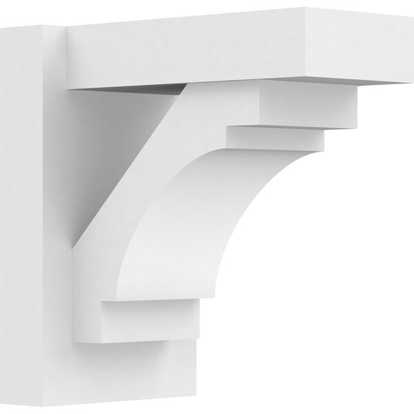 Ekena Millwork Merced Architectural Grade PVC Outlooker with Block Ends, 7"W X 12"D X 12"H OUTP07X12X12MRC05 - main